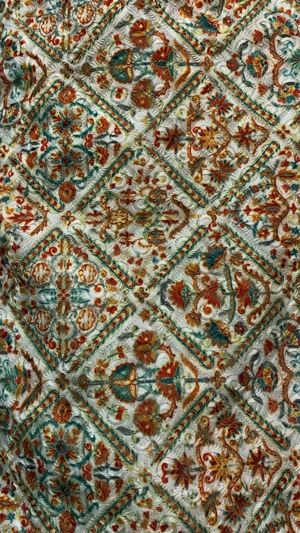Block print textile indien