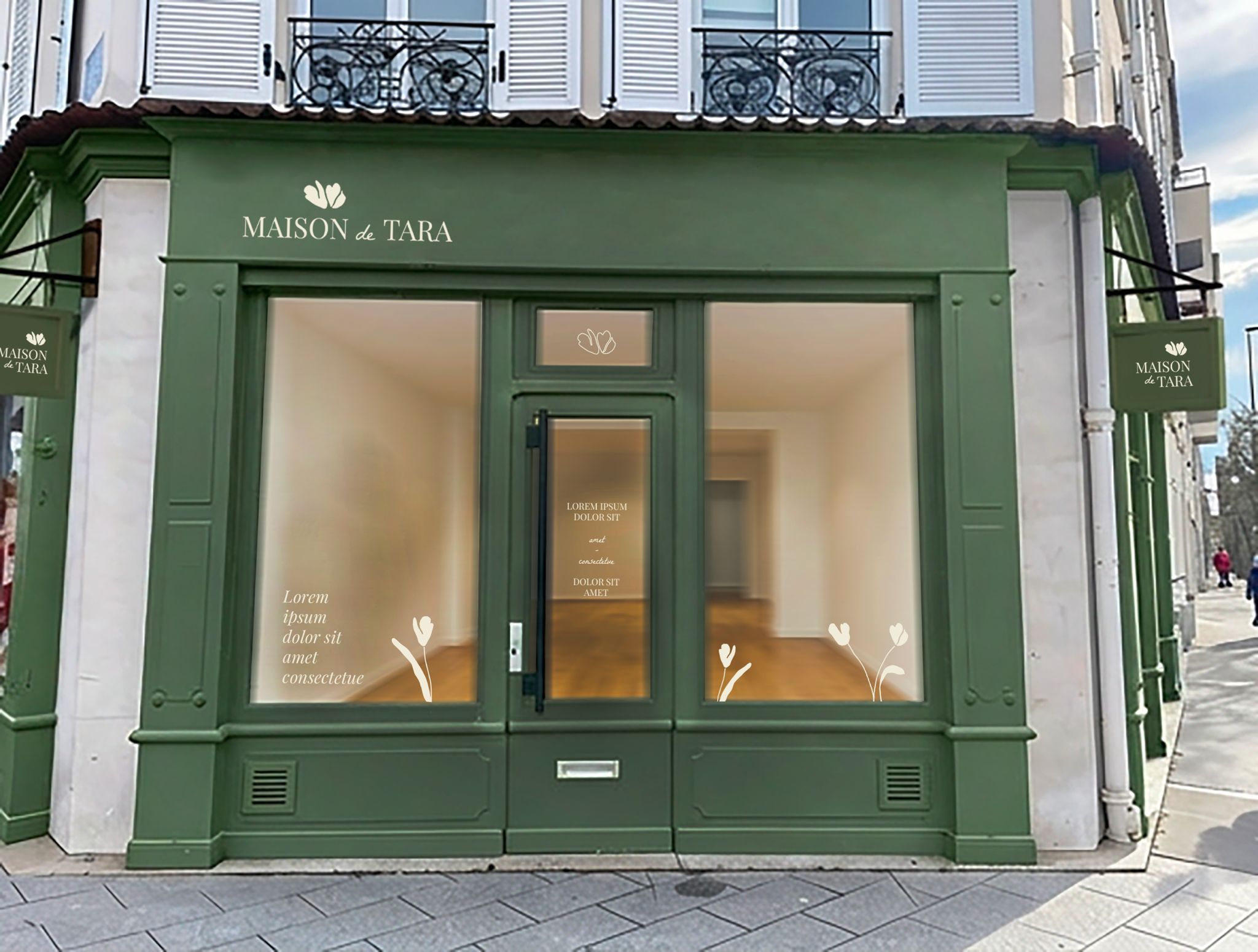 La devanture de la Maison de Tara, 1 Rue Gabriel Péri à La Garenne-Colombes
